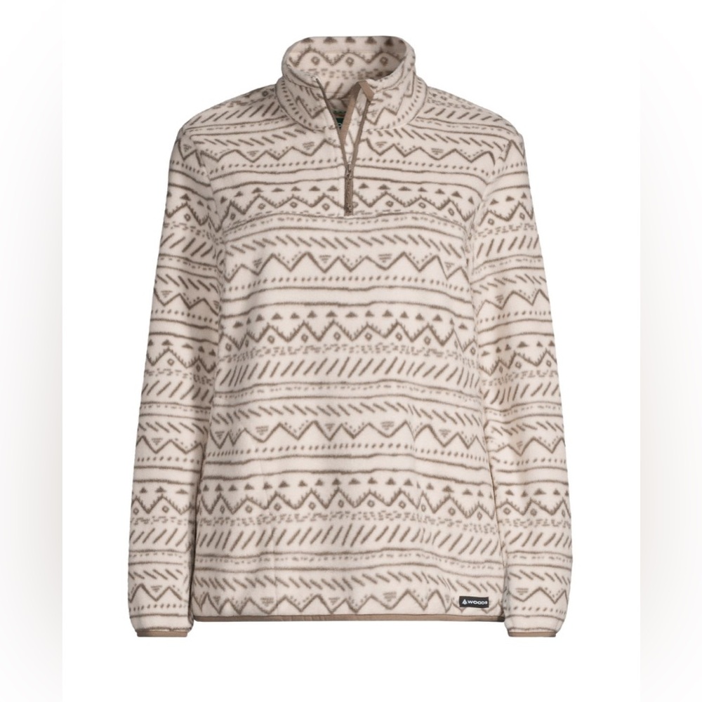 Woods cream patterned sweater